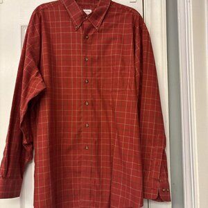 Vintage Brooks Brothers Men’s “The Original Polo Shirt” X-Large.  Red Plaid.